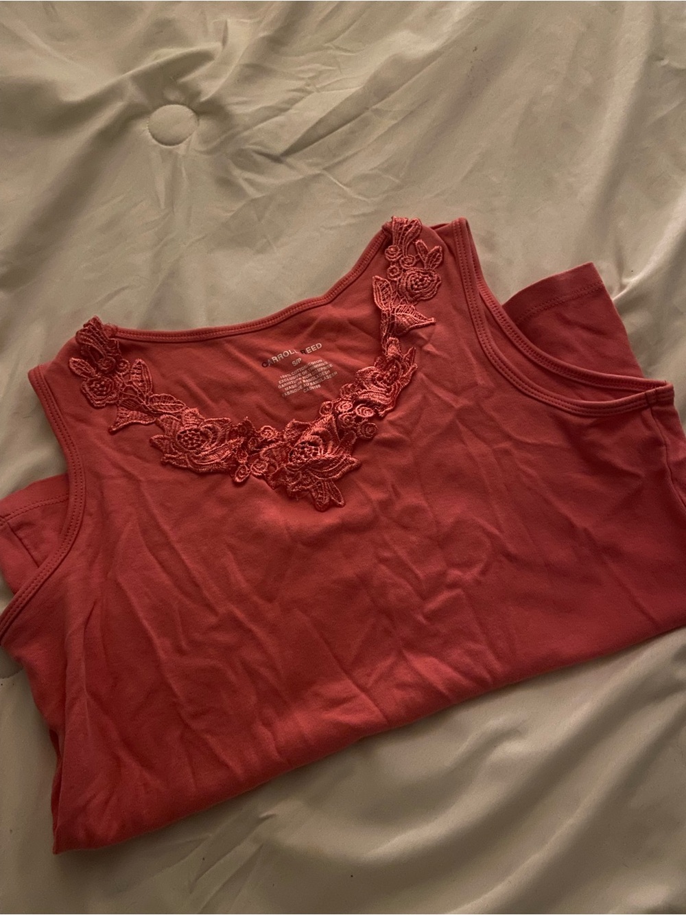 Women’s 2000s Tank Top — Coral 100% cotton